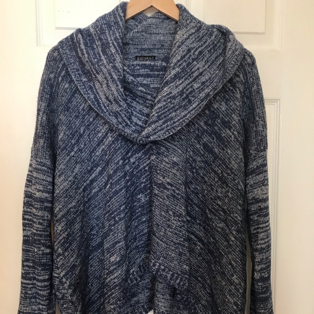 Express blue and light blue stitch sweater!